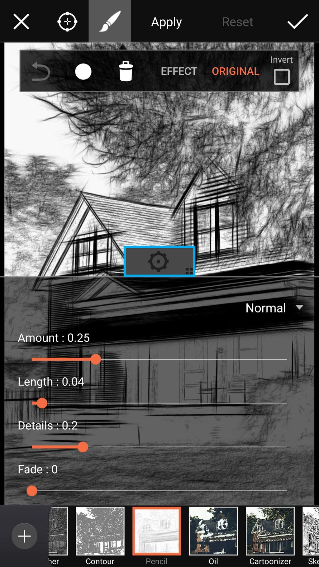 epencil effects settings